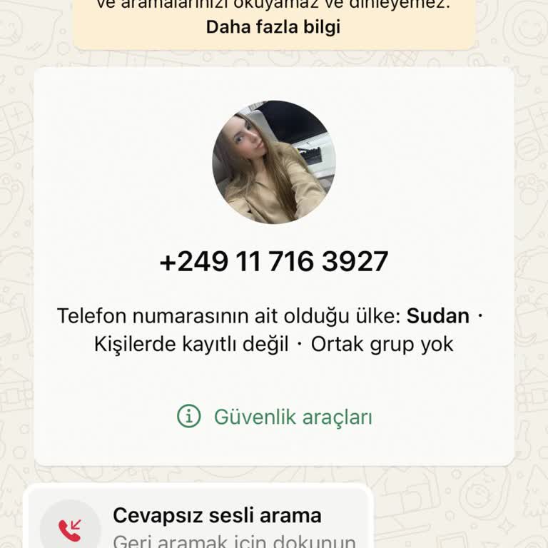 WhatsApp Üzerinden Yabancı Numaradan Gelen Arama ve Güvenlik Endişesi