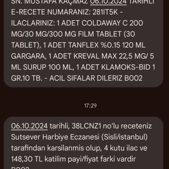 Eczanede Yanlış Ücretlendirme
