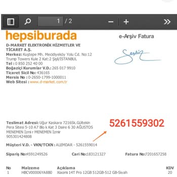 Yanlış Fatura ve Eksik Ürün Sorunu