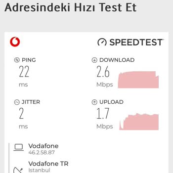 Vodafone Evde İnternet Hizmeti Hayal Kırıklığı