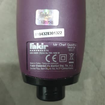 Fakir Ev Aletleri Blender Seti Arızası Ve Müşteri Hizmeti Eksikliği