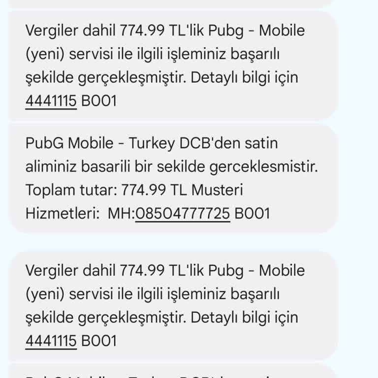 Yanlışlıkla Çekilen PUBG Ücreti