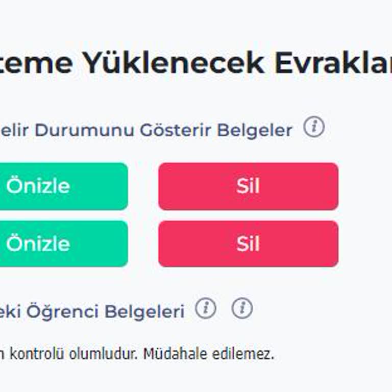 İBB Burs Başvurusunda Evrak Güncelleme Sorunu
