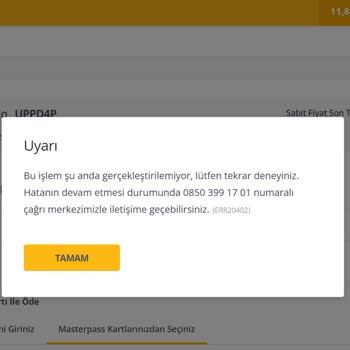 Hediye Bilet Şifresi ile Rezervasyon Yapılamıyor