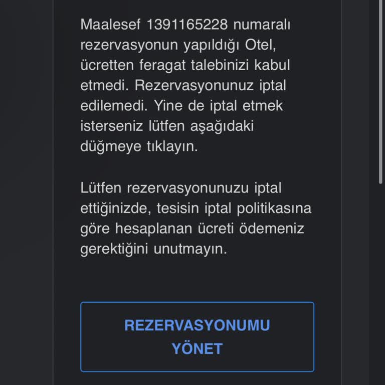 Yanlış Tarihte Yapılan Rezervasyon ve İade Sorunu