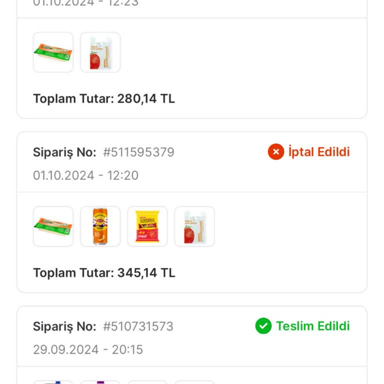 Migros online alışverişte ücret iadesi sorunu