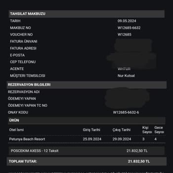 Rezervasyon İadesi ve Sağlık Koşulları Sorunu