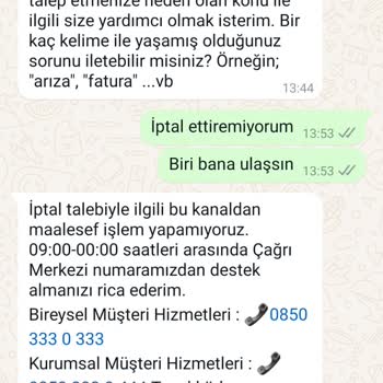 Millenicom İptal Sürecinde Müşteri Hizmetlerine Ulaşamama Sorunu