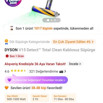 Trendyol'dan Aldığım Dyson Süpürge İçin Fiyat Farkı Şoku