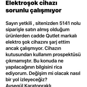 Çalışmayan Ürün ve İletişimsizlik Sorunu