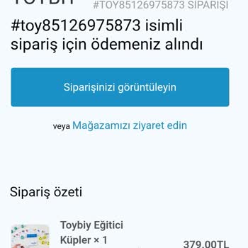 Toybiy.com Üzerinden Verilen Siparişlerin Gecikmesi ve İletişimsizlik Sorunu