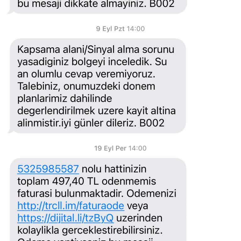 Turkcell Hattı Çekmiyor, Kullanmadığım Hizmet İçin Fatura Talep Ediliyor