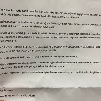 Calvin Klein Çantada Erken Yıpranma ve Müşteri Memnuniyetsizliği