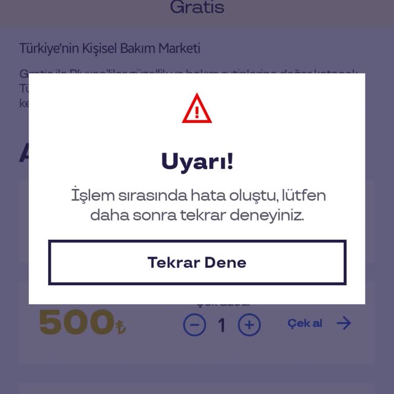 Sodexo Uygulamasında Hediye Çeki Sorunu