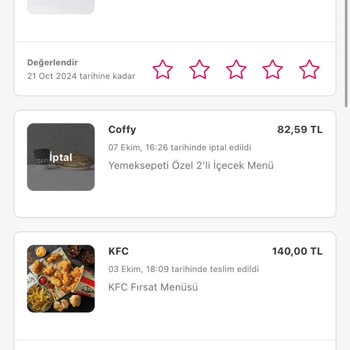 Yemek Sepeti'nde Kupon Kullanımı ve Sipariş İptali Sorunu