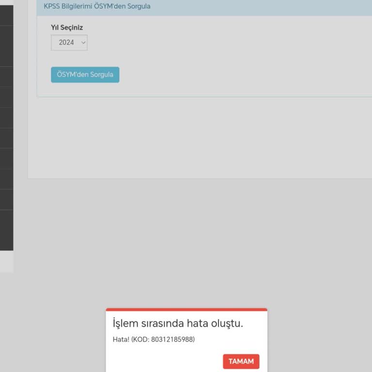 KPSS Puanı Görünmüyor: Jandarma Başvuru Sorunu