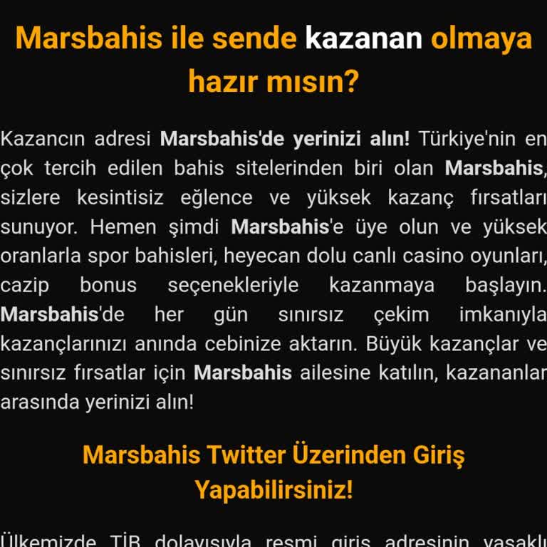 Marsbahis'te İşlem Sorunları ve Müşteri Hizmetlerine Ulaşamama