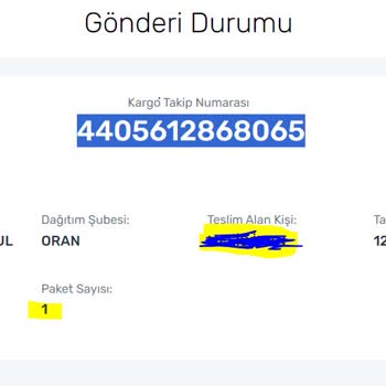 Yanlış Kargo Desisi ve Haksız Fatura Sorunu