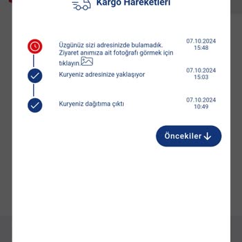 Kuryenin Yanlış Beyanı ve Teslimat Sorunu