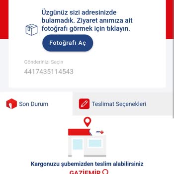 Kuryenin Yanlış Beyanı ve Teslimat Sorunu