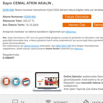 Ölüm Sonrası Fatura Şoku: DSmart'ın İlgisizliği