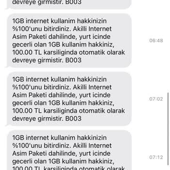 Haksız İnternet Aşım Paketleri ve Ek Ücretler