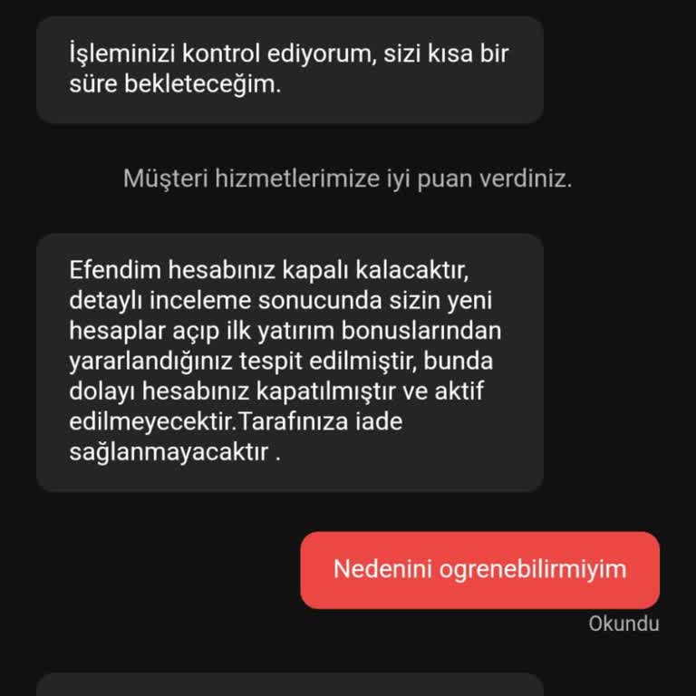 Bahisnow Hesabım Haksız Yere Kapatıldı
