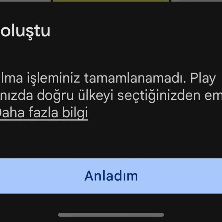 Yurt dışı seyahatinde Google Play ülke ayarı sorunu