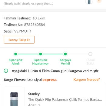 Trendyol Kargo Gecikmesi ve Müşteri Hizmetleri Sorunu