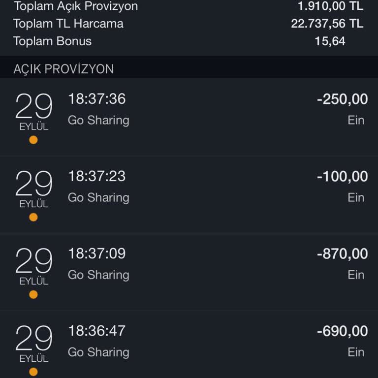 GO Sharing'de Haksız Para Çekimi ve İletişim Sorunu