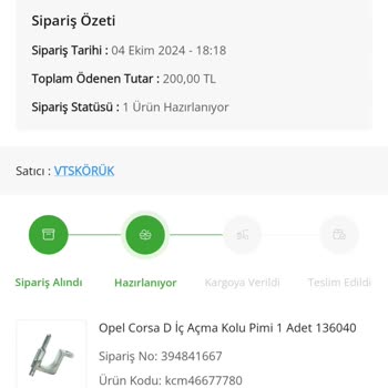 Sipariş Gecikmesi ve İletişim Sorunları