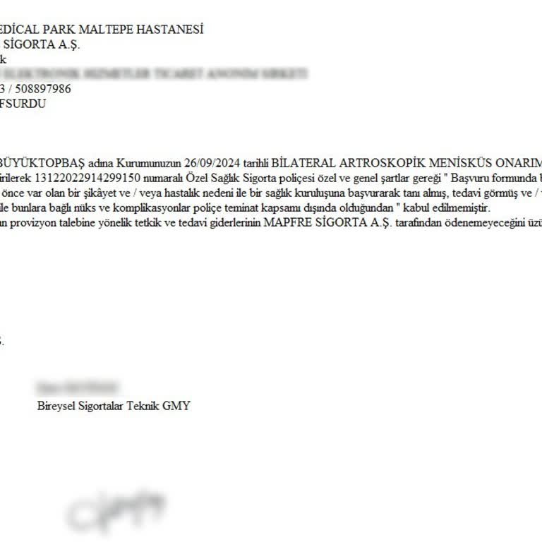 Yanlış Anlaşılan Sağlık Kayıtları Nedeniyle Reddedilen Tedavi Talebi