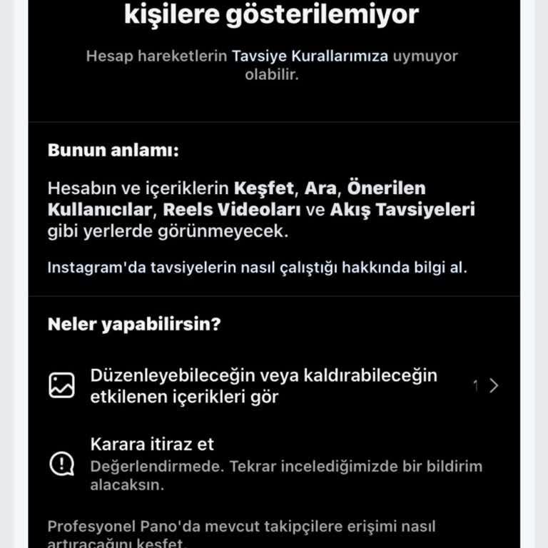 Instagram Hesabımın Görünürlüğü Kısıtlandı: Çözüm Bekliyorum