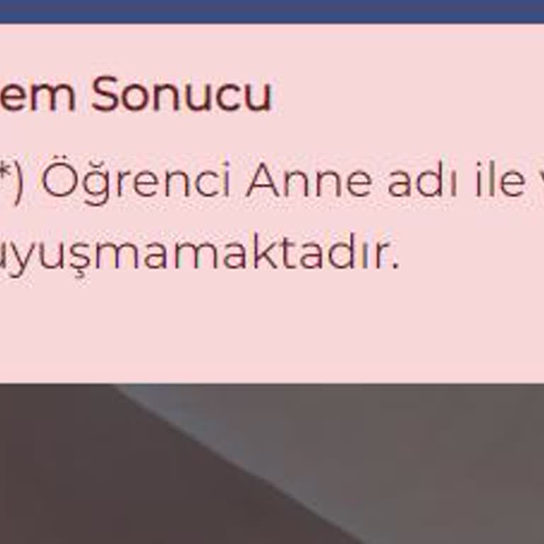 İBB Burs Başvurusunda Anne Adı Uyuşmazlığı Sorunu