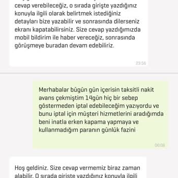 Haksız Erken Kapatma Ücreti ve İptal Hakkı Sorunu