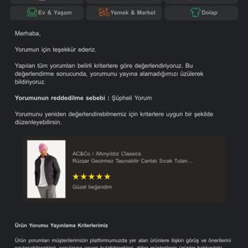Trendyol'da Yorum Yapma Sorunu