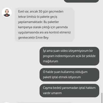 Vodafone Sınırsız Paket Hızı ve Destek Sorunu