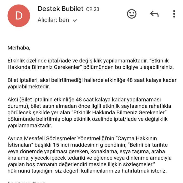 Konser Bileti İptali ve Yaşanan Sorunlar