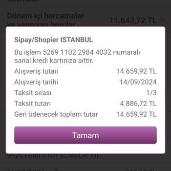 Yanlış İade Tutarı ve Taksit Sorunu