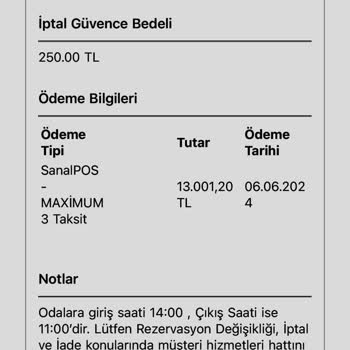 Rezervasyon İptalinde Geciken Ödeme Sorunu