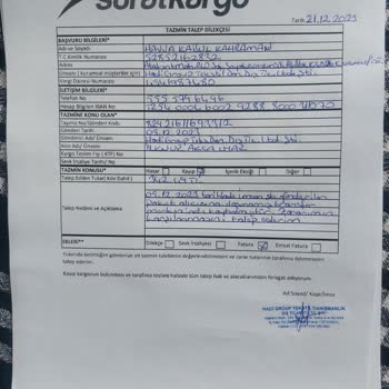 Sürat Kargo ile Yaşanan Büyük Mağduriyet