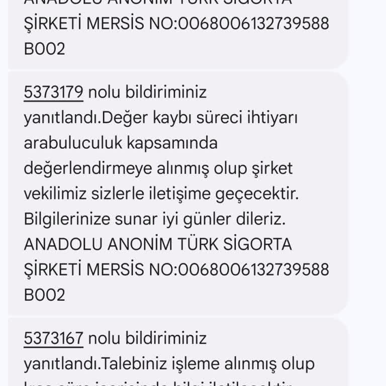 Anadolu Sigorta'da Değer Kaybı Dilekçesi Çıkmazı