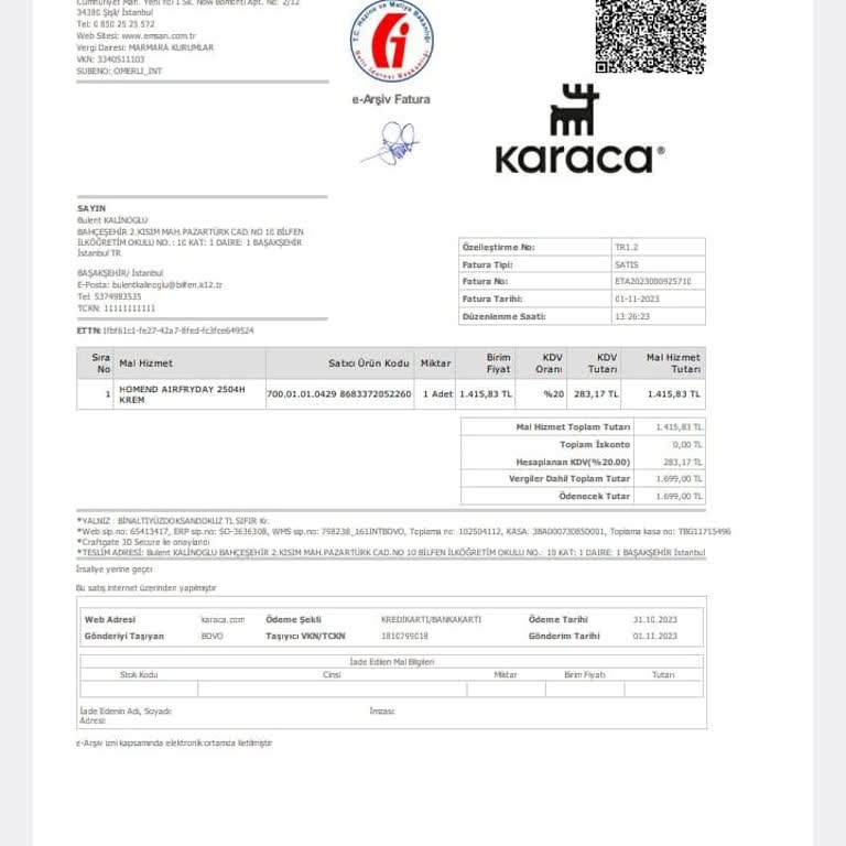 Garanti Kapsamı Dışında Kalan Dayanıksız Airfryer