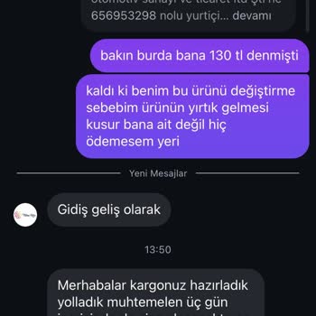 Yırtık Abiye ve Kargo Ücreti Sorunu
