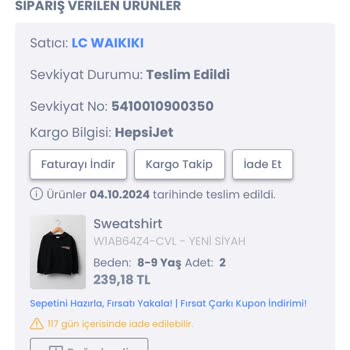 Eksik Ürün ve İndirim Sorunu