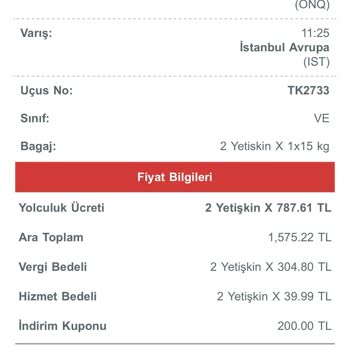 İptal Edilen Uçuşta Kupon Karmaşası ve Eksik İade