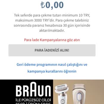 Para İadesi Kampanyasında Yaşanan Sorun