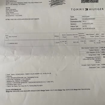 Kalitesiz Çanta ve Yetersiz Müşteri Hizmeti