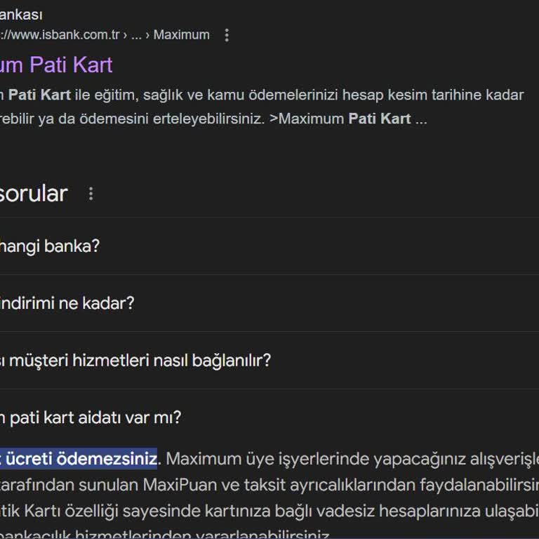 Aidatsız Kart Sözüne Rağmen Alınan Ücret ve Güven Sorunu