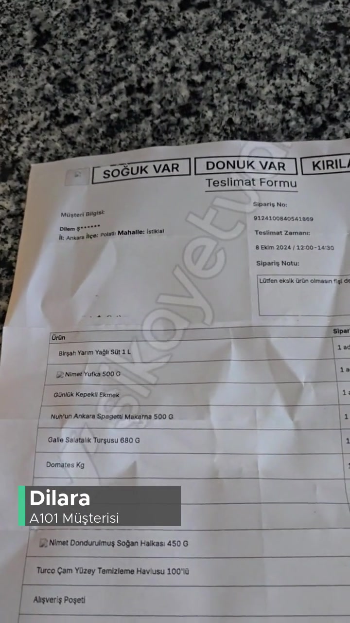 A101 Müşteri Memnuniyetsizliği videonun kapak resmi